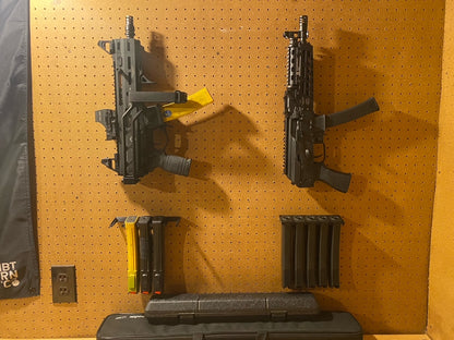 MLOK Vertical Gun Mount - Pegboard / IKEA Skadis / Wall Control / Vaultek | Rifle Holder Storage Rack