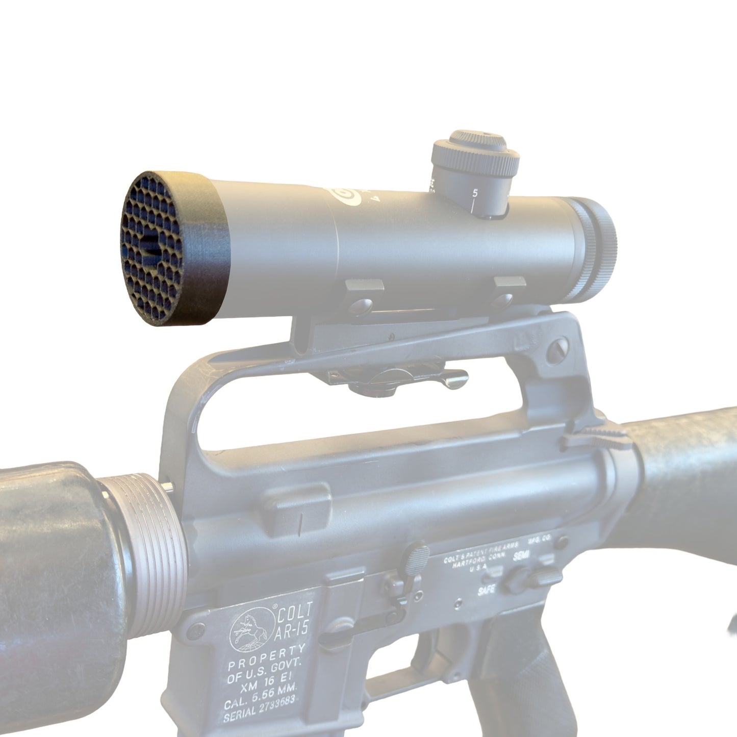 Killflash Anti-Reflection Device for Colt 4x21 Retro Carry Handle Optic