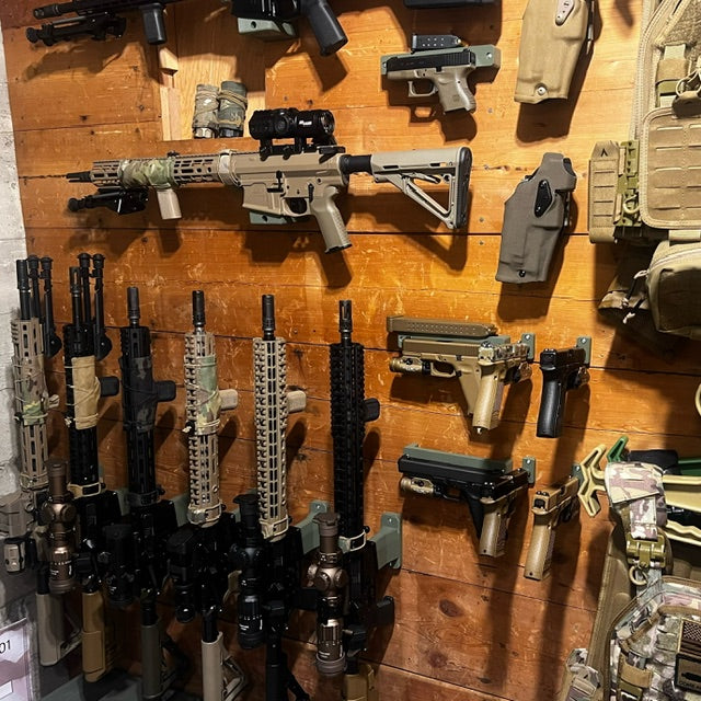 AR 15 Inline Vertical Magwell Mount - Wall | Rifle Holder Storage Rack