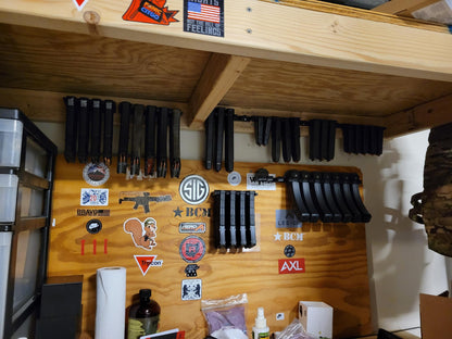 Mount for Glock 9mm/357/40 Mags - Wall | Magazine Holder Storage Rack