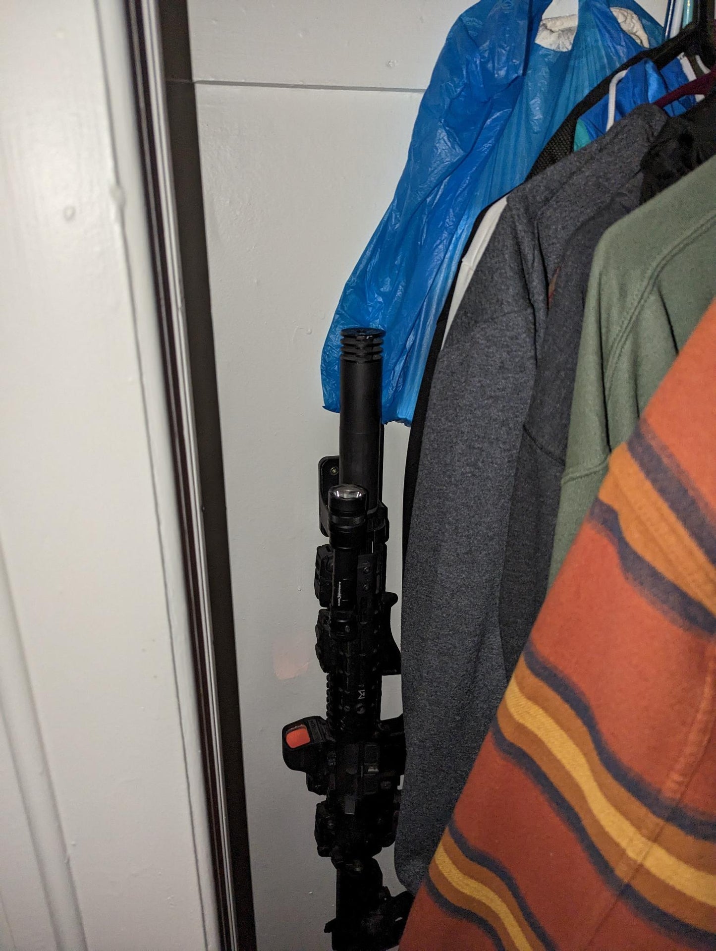 Gun Mount via SilencerCo ASR Locking Collar - Wall | Rifle Holder Storage Rack