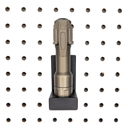 Flashlight Vertical Display Mount - Pegboard / IKEA Skadis / Wall Control / Vaultek | Gear Holder Storage Rack