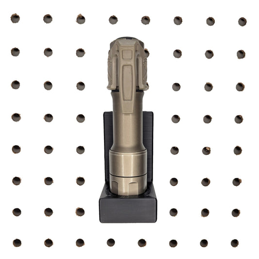 Flashlight Vertical Display Mount - Pegboard / IKEA Skadis / Wall Control / Vaultek | Gear Holder Storage Rack