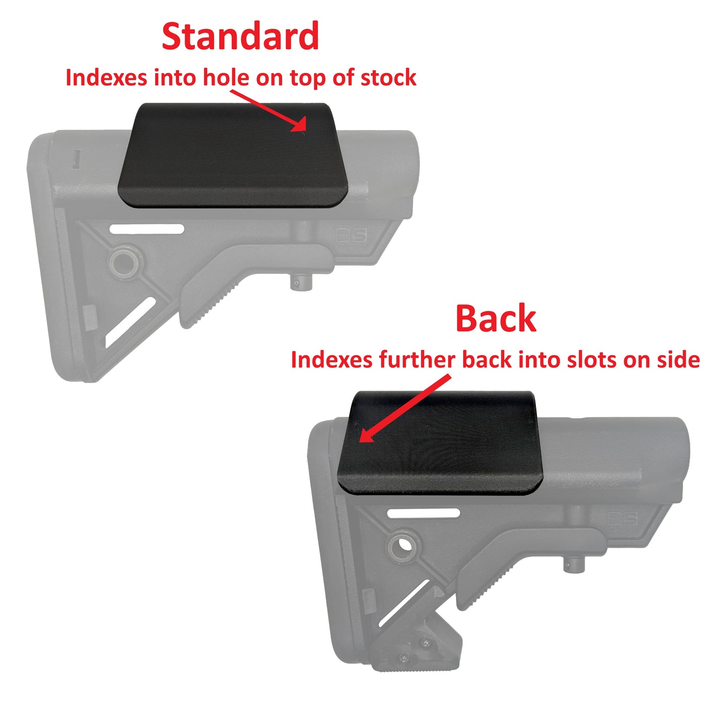 Cheek Riser Slim Version for B5 Bravo Stock | Multiple Colors Available