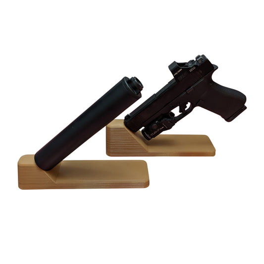Universal Pistol / Silencer Display Stand | Handgun Holder Storage Rack