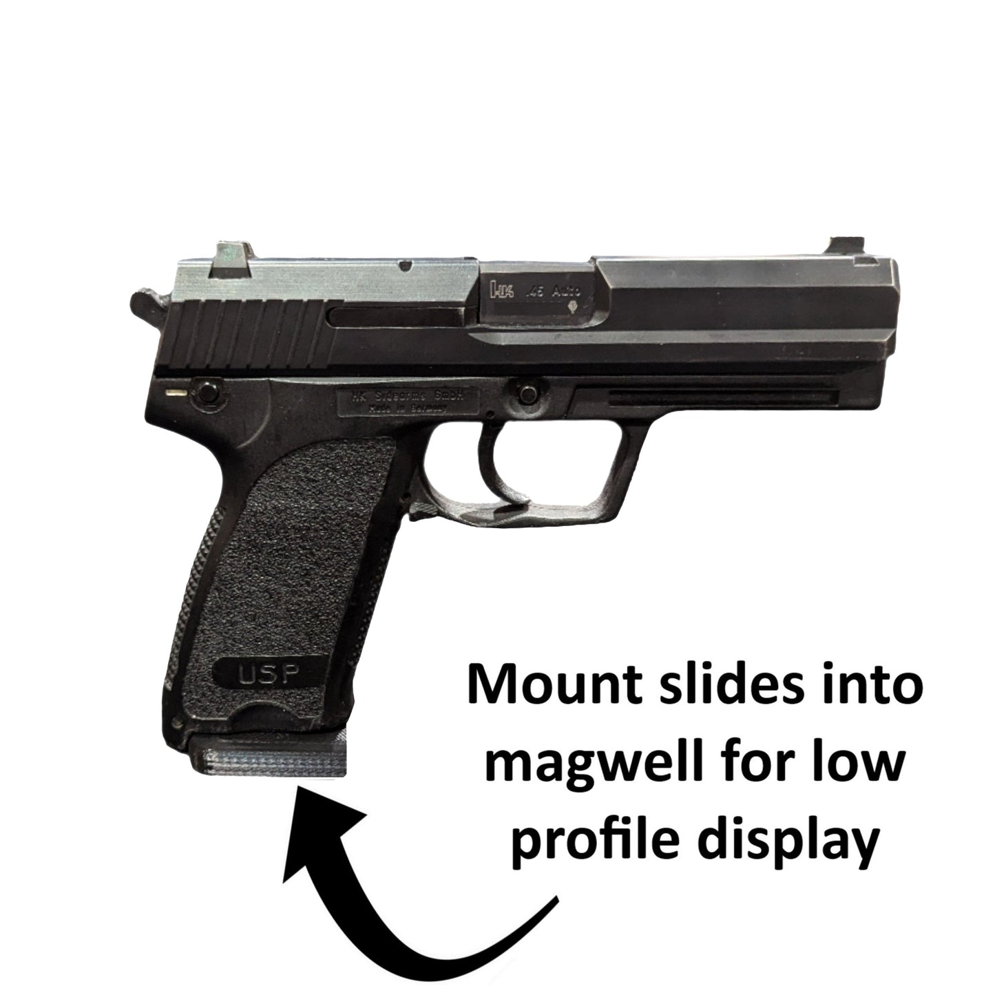 Magwell Mount for HK USP 45 - SecureIt / Akro-Mils | Handgun Holder Storage Rack