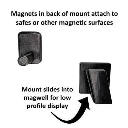 Magwell Mount for Walther PPQ 45 - Magnet | Handgun Holder Storage Rack