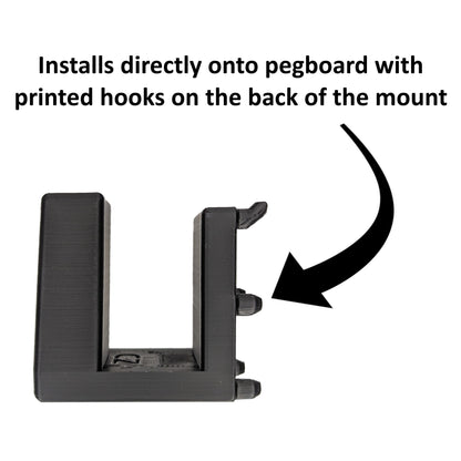 Flashlight Vertical Display Mount - Pegboard / IKEA Skadis / Wall Control / Vaultek | Gear Holder Storage Rack