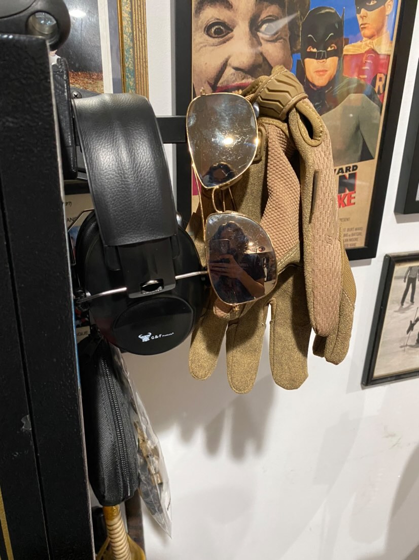 Ear Pro, Glasses, and Gloves Mount - Magnetic | Gear Holder Storage Rack