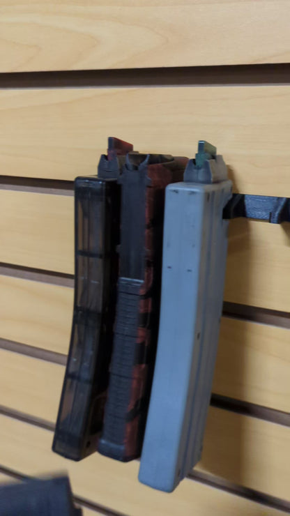 Mount for AR 15 Pattern Mags - Slatwall | Magazine Holder Storage Rack