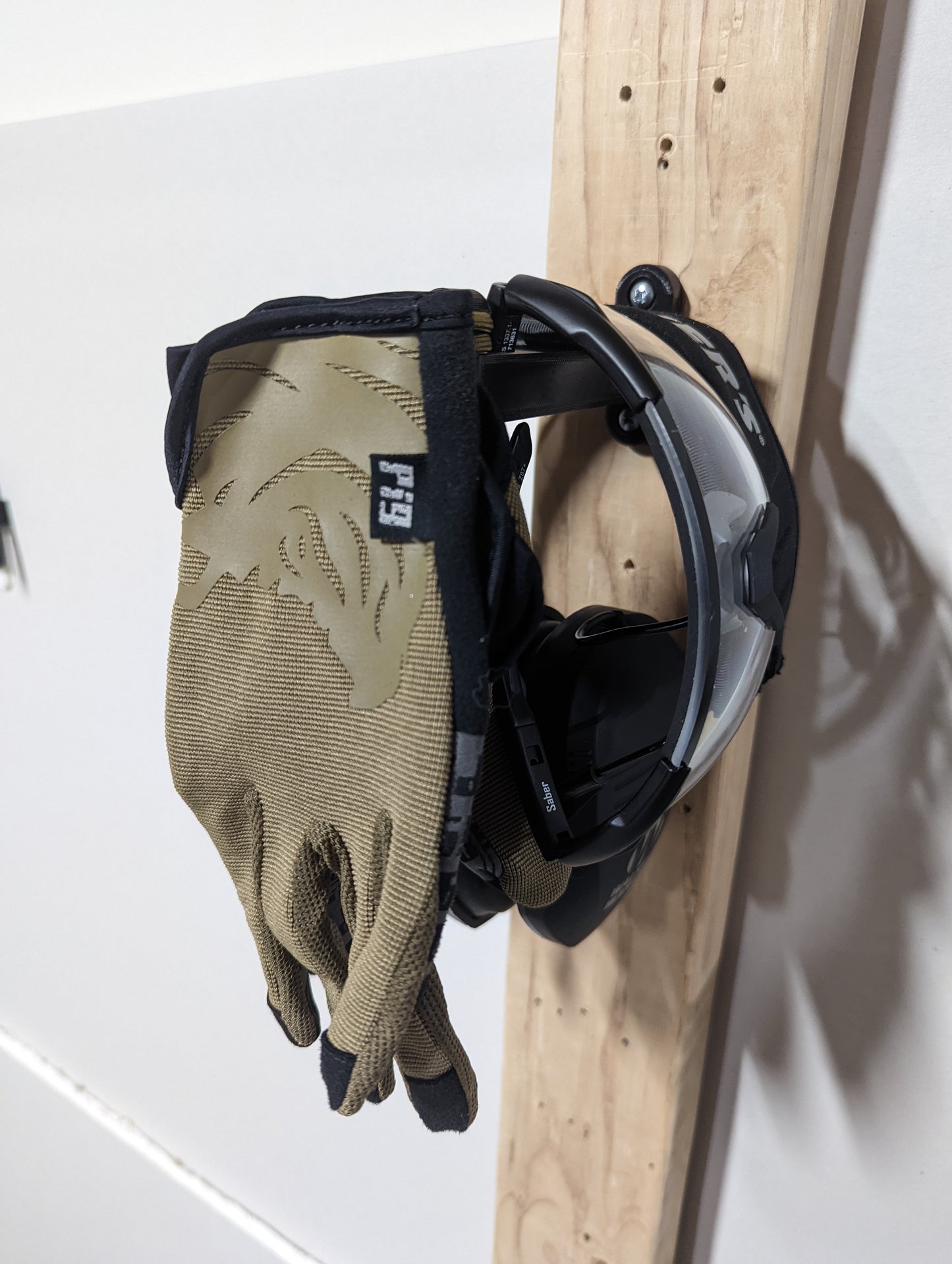 Ear Pro, Glasses, and Gloves Mount - Wall | Gear Holder Storage Rack