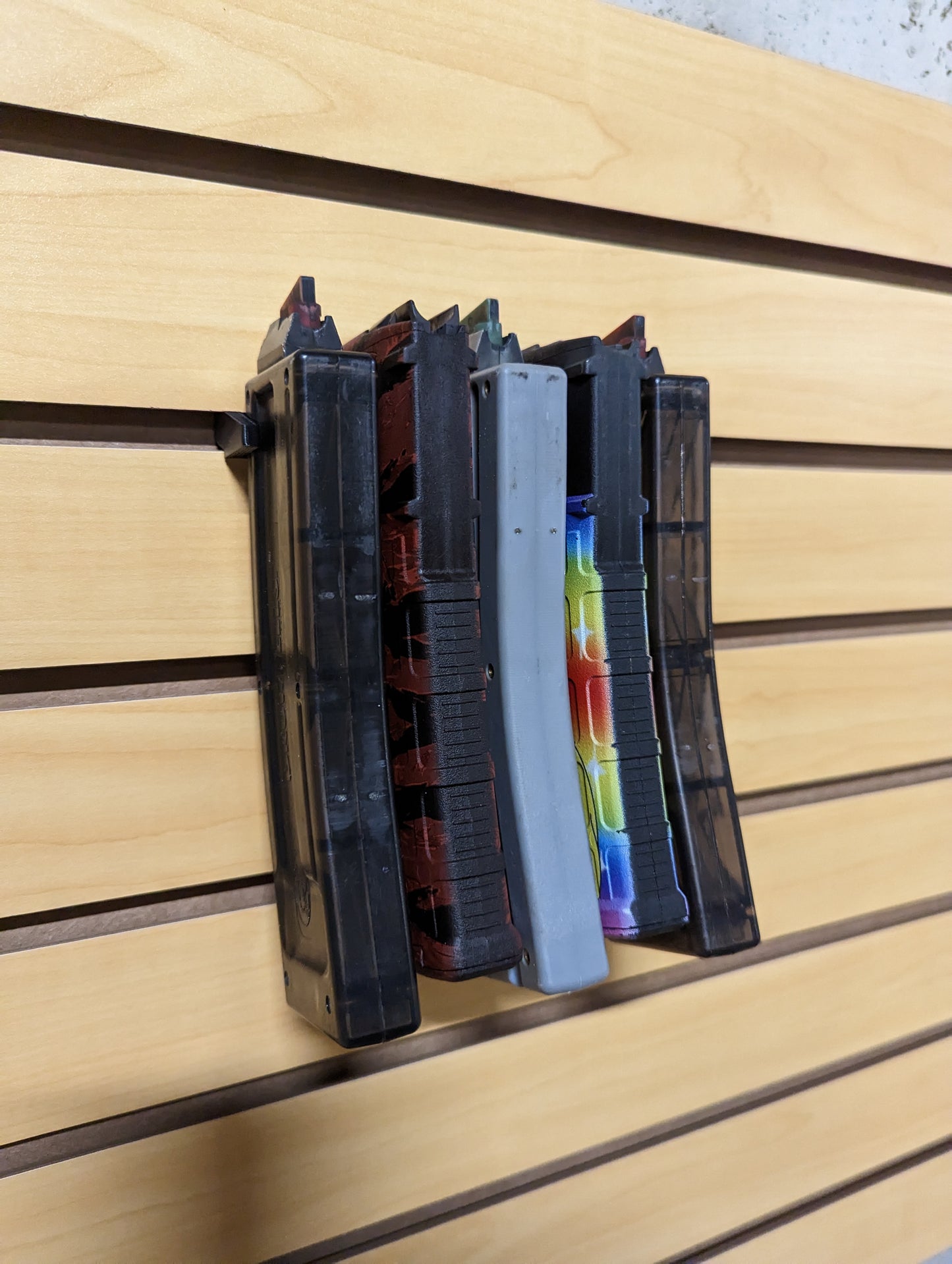 Mount for AR 15 Pattern Mags - Slatwall | Magazine Holder Storage Rack