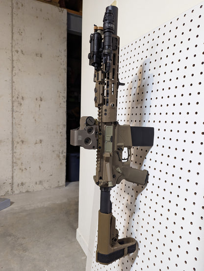 AR 15 Inline Vertical Magwell Mount - Pegboard / IKEA Skadis / Wall Control / Vaultek | Rifle Holder Storage Rack