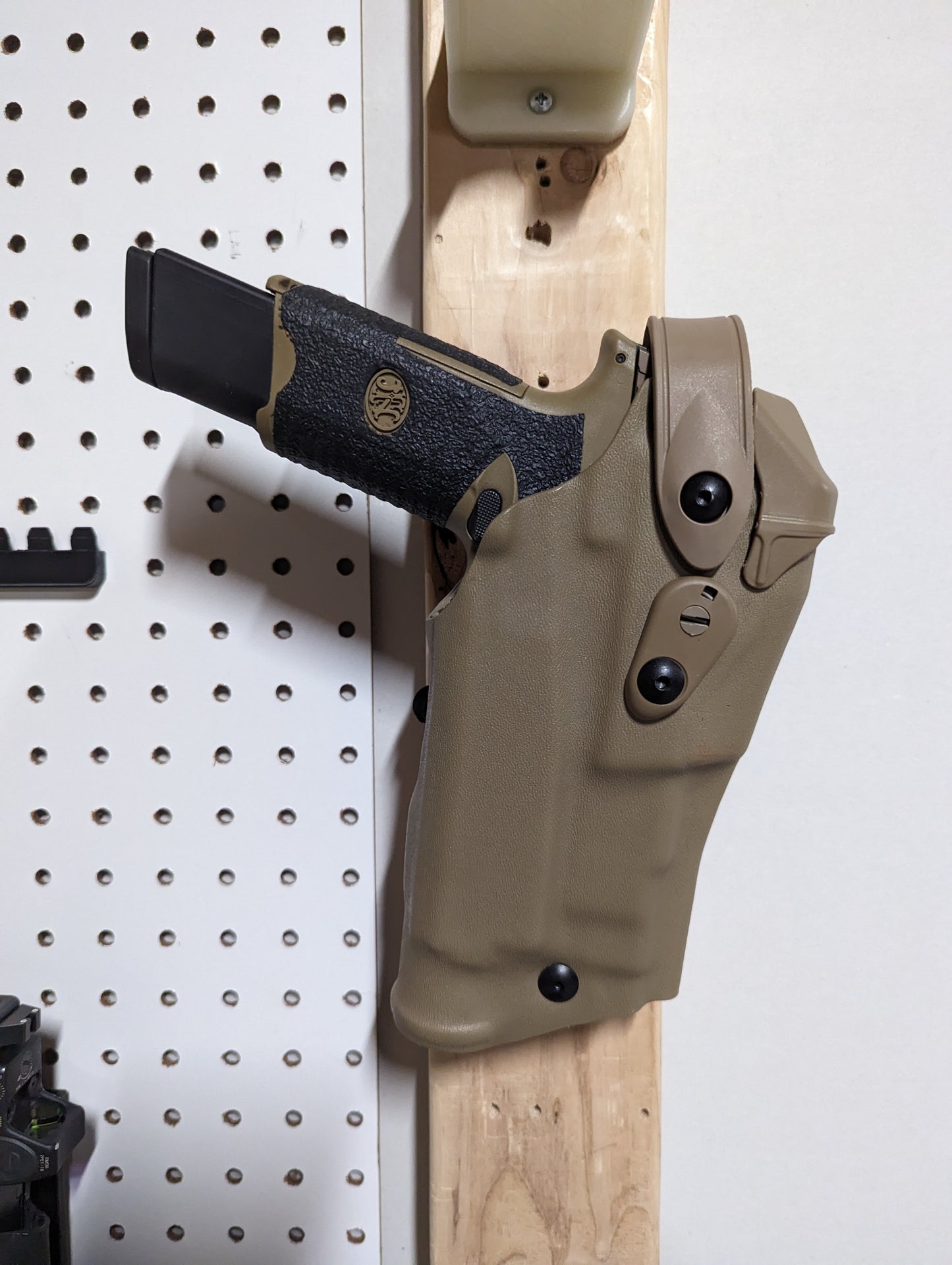 Slip-On Mount for Safariland QLS - Wall | Handgun Holder Storage Rack