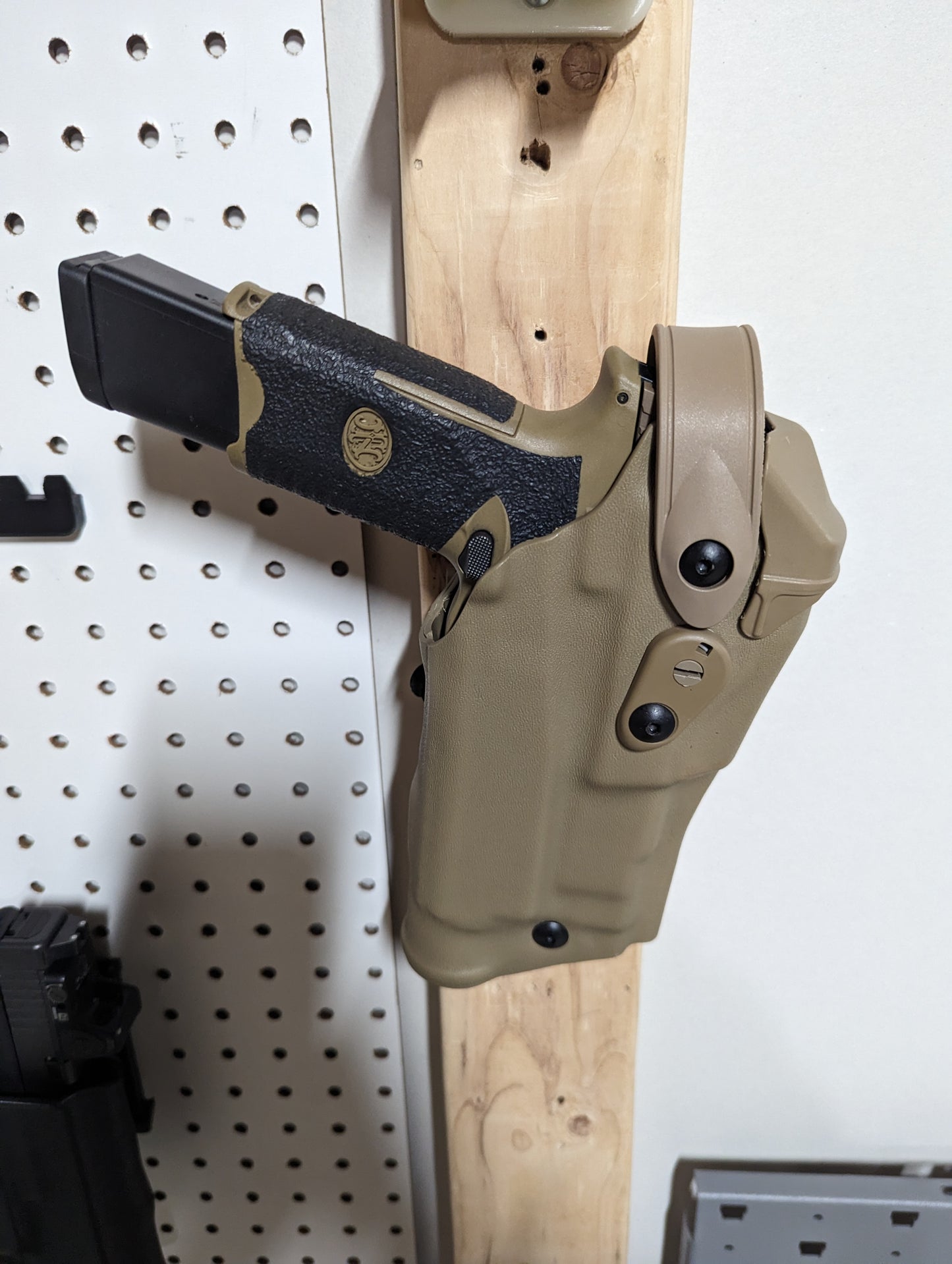 Slip-On Mount for Safariland QLS - Wall | Handgun Holder Storage Rack