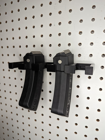 Mount for Ruger 10/22 17HMR/22WMR Mags - Pegboard / IKEA Skadis / Wall Control / Vaultek | Magazine Holder Storage Rack