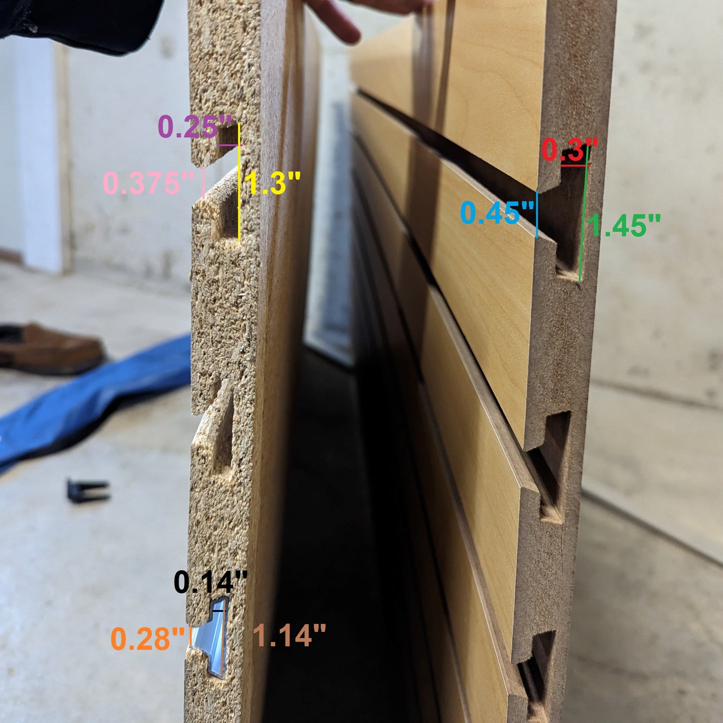AR 15 Buffer Tube Mount - Slatwall | Rifle Holder Storage Rack