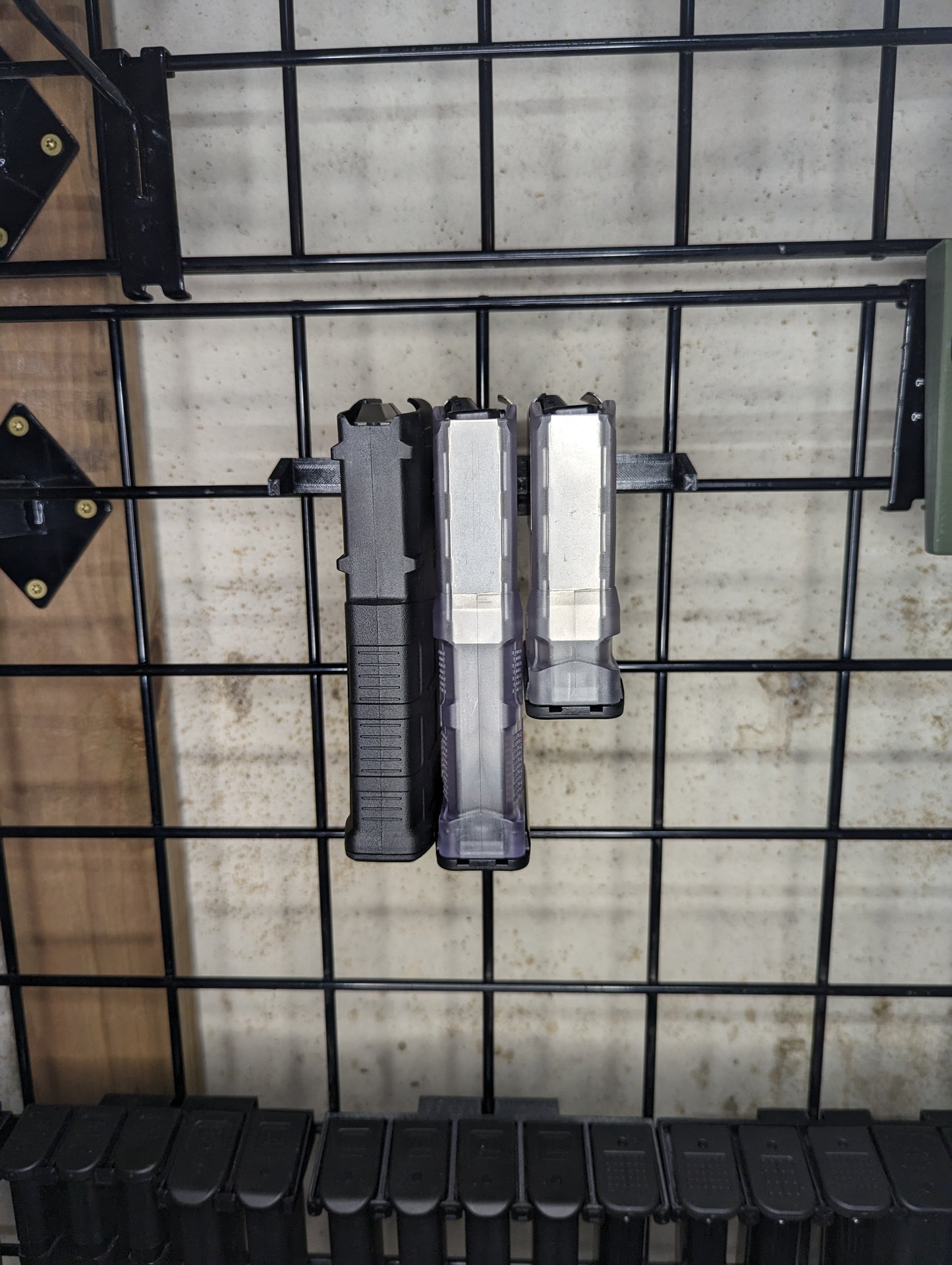 Mount for AR 10 Pattern Mags - Gridwall | Magazine Holder Storage Rack