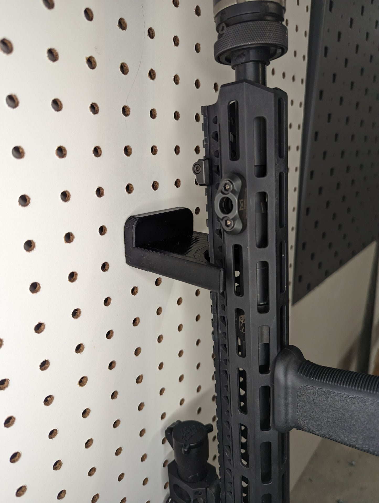 Universal Vertical Rifle Rest - Pegboard / IKEA Skadis / Wall Control / Vaultek | Rifle Holder Storage Rack