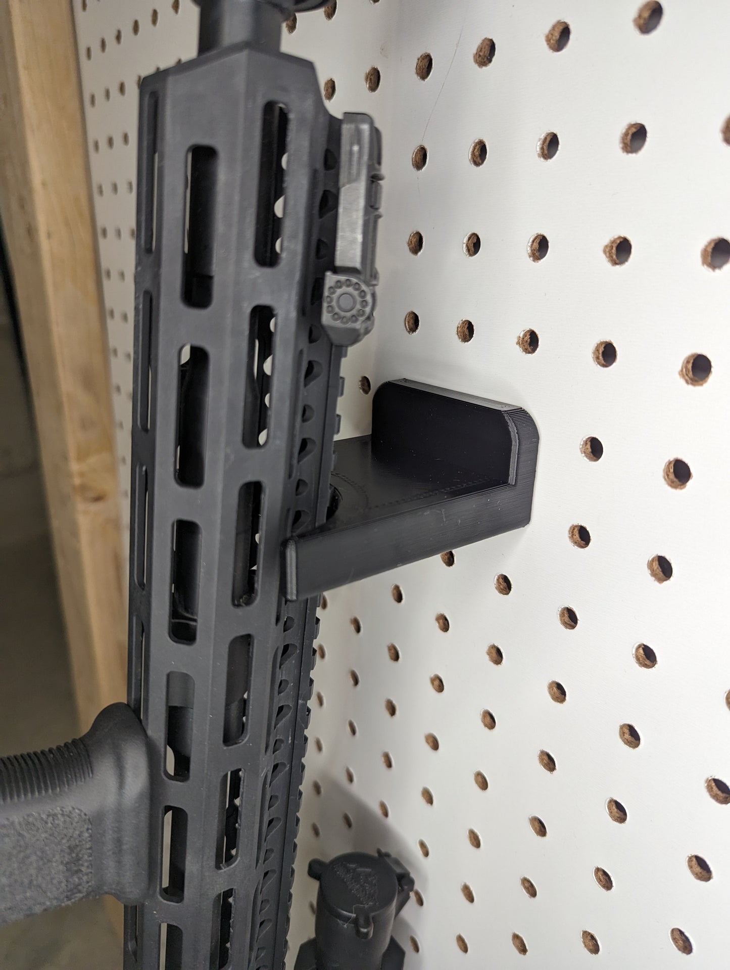 Universal Vertical Rifle Rest - Pegboard / IKEA Skadis / Wall Control / Vaultek | Rifle Holder Storage Rack