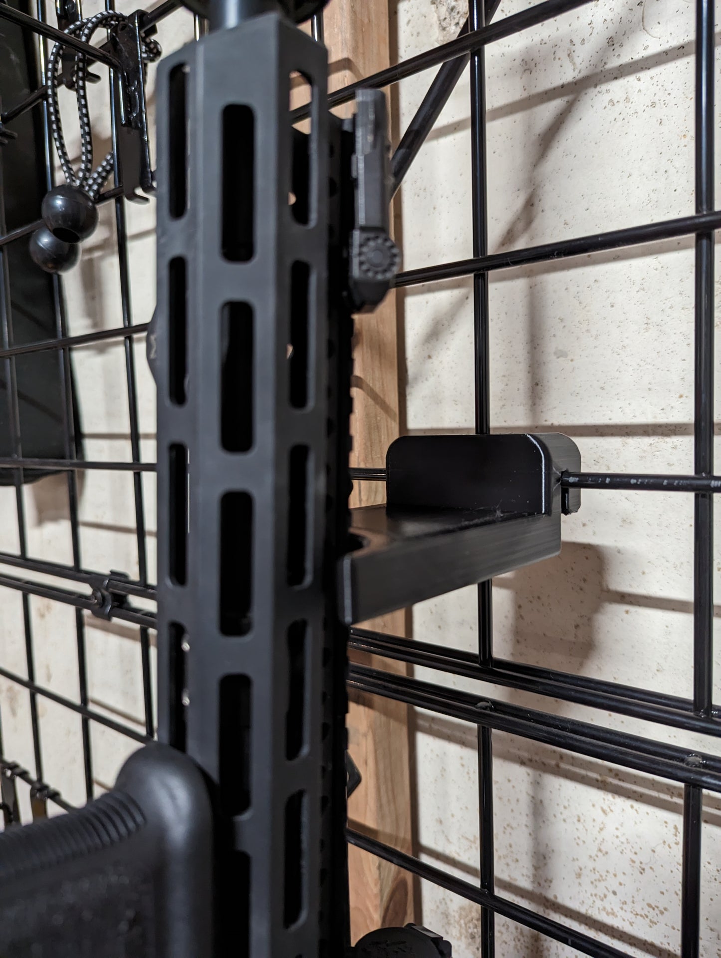 Universal Inline Vertical Rest - Gridwall | Rifle Holder Storage Rack