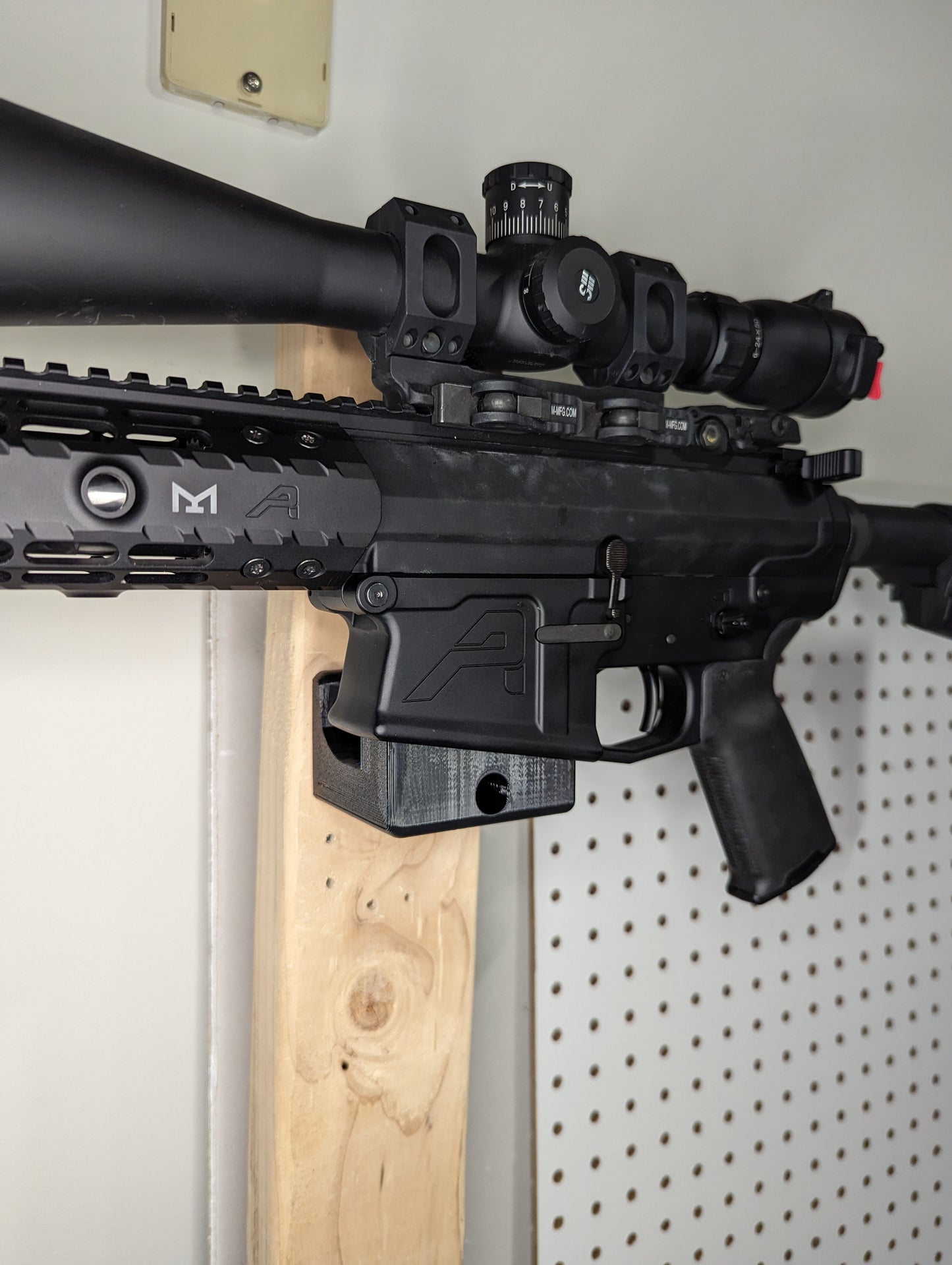 AR 10 Magwell Mount - Wall | Rifle Holder Storage Rack