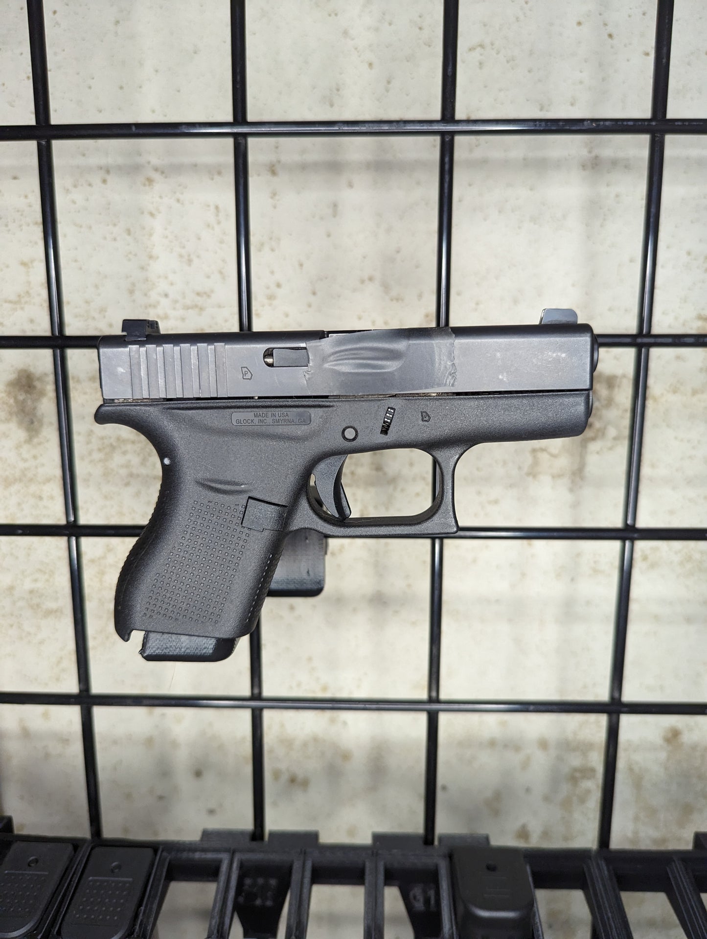 Magwell Mount for Glock 42 - Gridwall | Handgun Holder Storage Rack