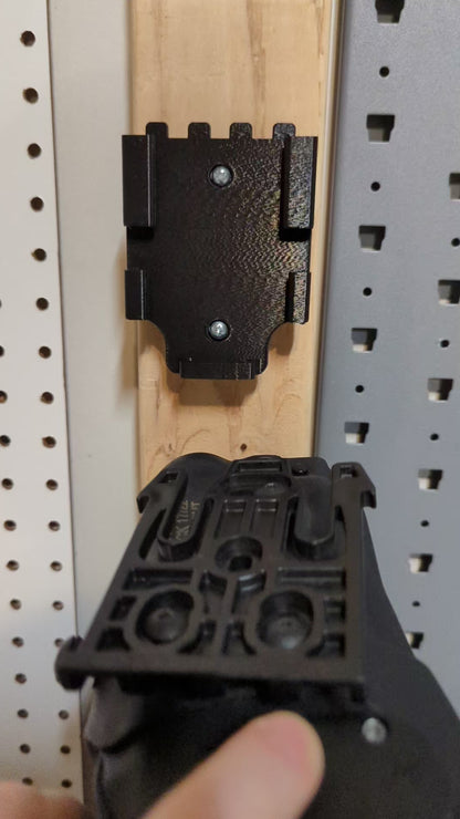 Locking Mount for Safariland QLS - Wall | Handgun Holder Storage Rack