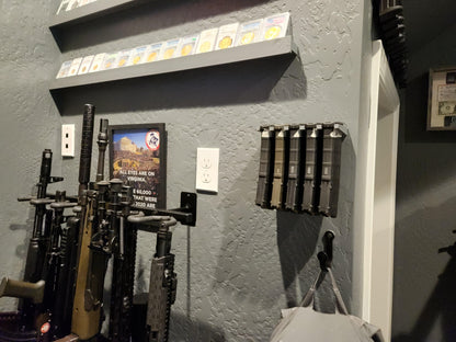 Mount for AR 15 Pmag / TMAG Mags - Wall | Magazine Holder Storage Rack