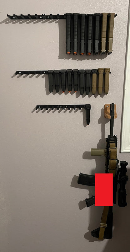 Gun Mount via Surefire Warcomp/SOCOM Muzzle Device - Wall | Rifle Holder Storage Rack