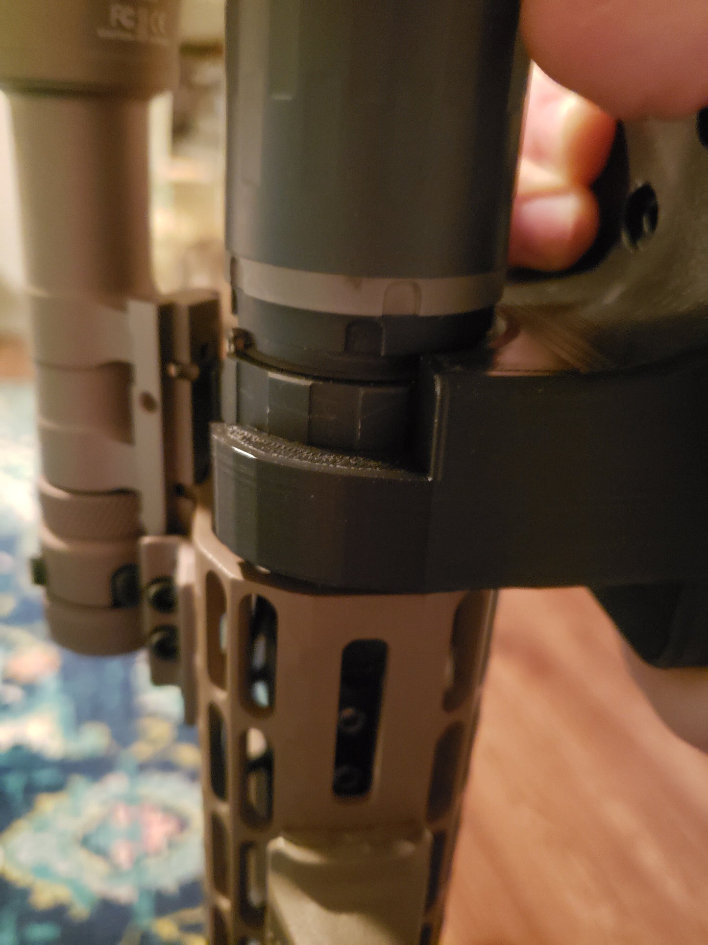 Gun Mount via SilencerCo ASR Locking Collar - Wall | Rifle Holder Storage Rack