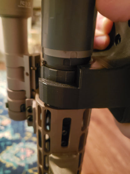 Gun Mount via SilencerCo ASR Locking Collar - Wall | Rifle Holder Storage Rack