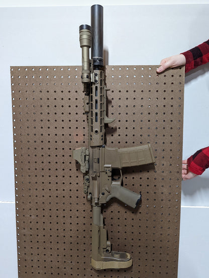 MLOK Vertical Gun Mount - Pegboard / IKEA Skadis / Wall Control / Vaultek | Rifle Holder Storage Rack