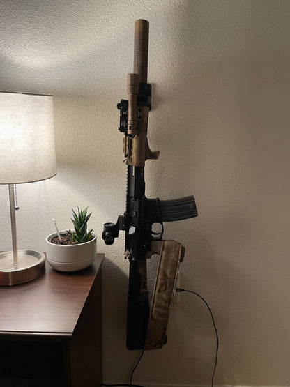 Gun Mount via Griffin Armament Plan A Taper - Wall | Rifle Holder Storage Rack