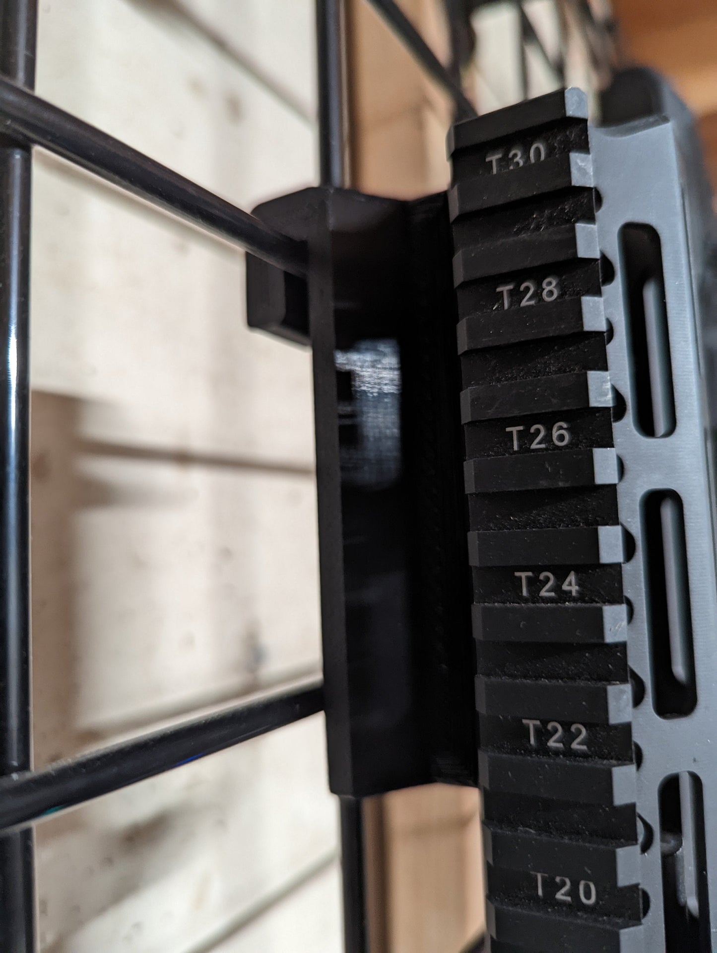 MLOK Vertical Gun Mount - Gridwall | Rifle Holder Storage Rack