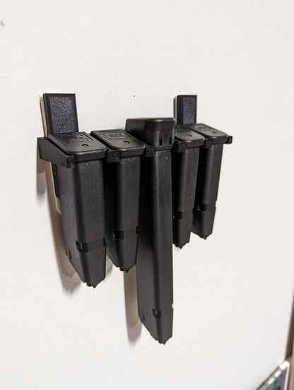 Mount for Glock 9mm/357/40 Mags - Command Strips | Magazine Holder Storage Rack