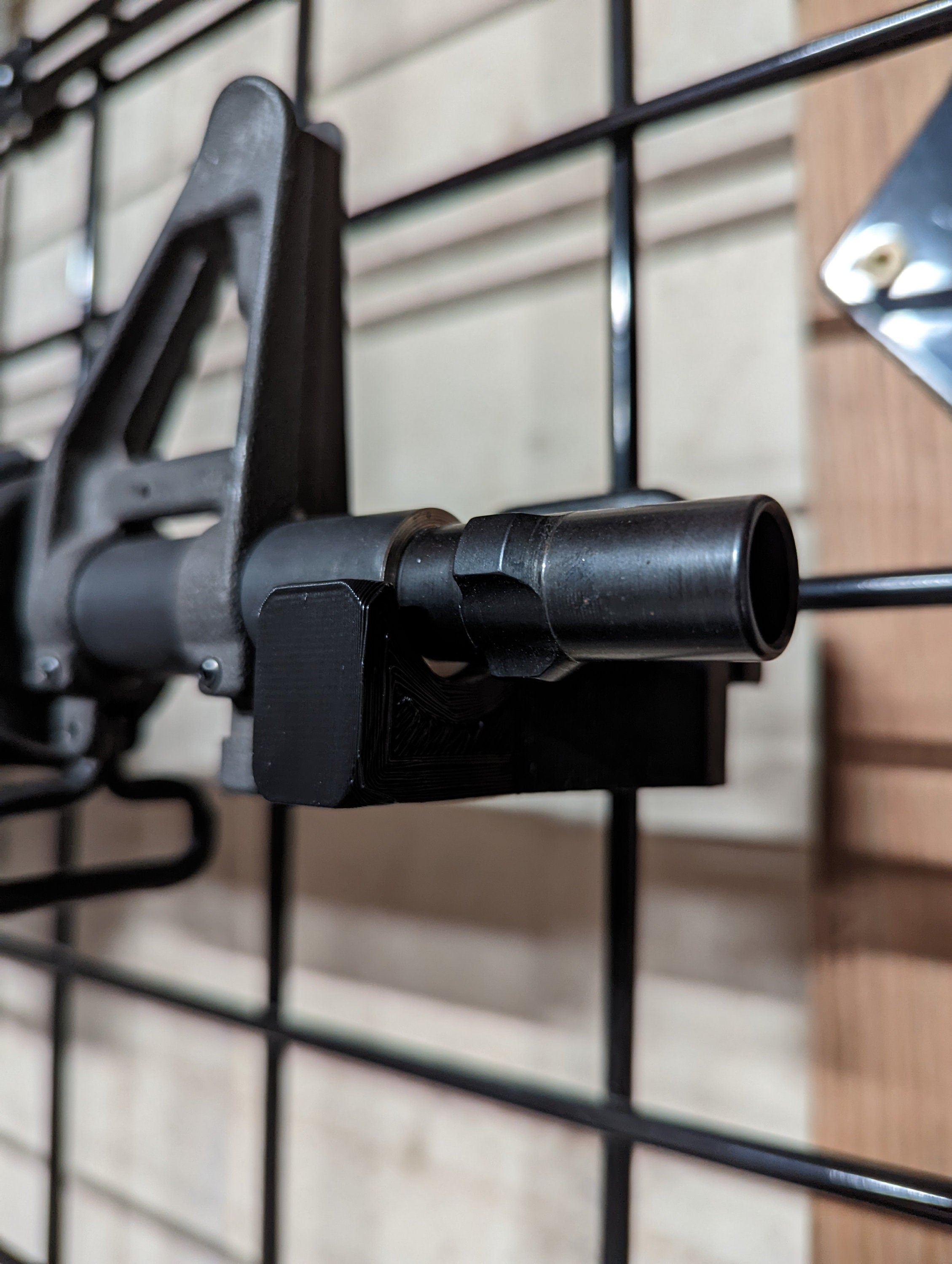 AR 15 Horizontal Mount - Gridwall | Rifle Holder Storage Rack ...