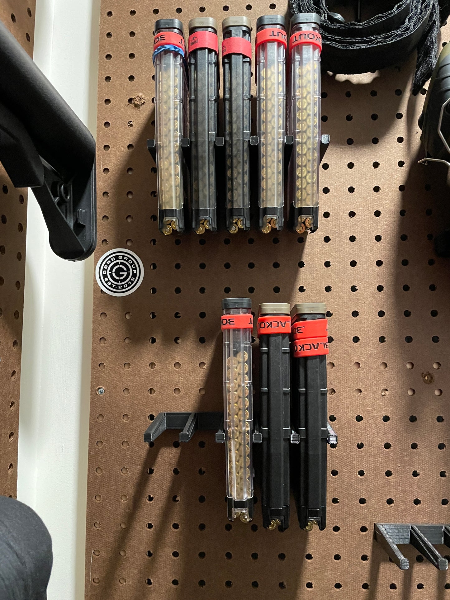 Mount for AR 15 556 Lancer Mags - Pegboard / IKEA Skadis / Wall Control / Vaultek | Magazine Holder Storage Rack