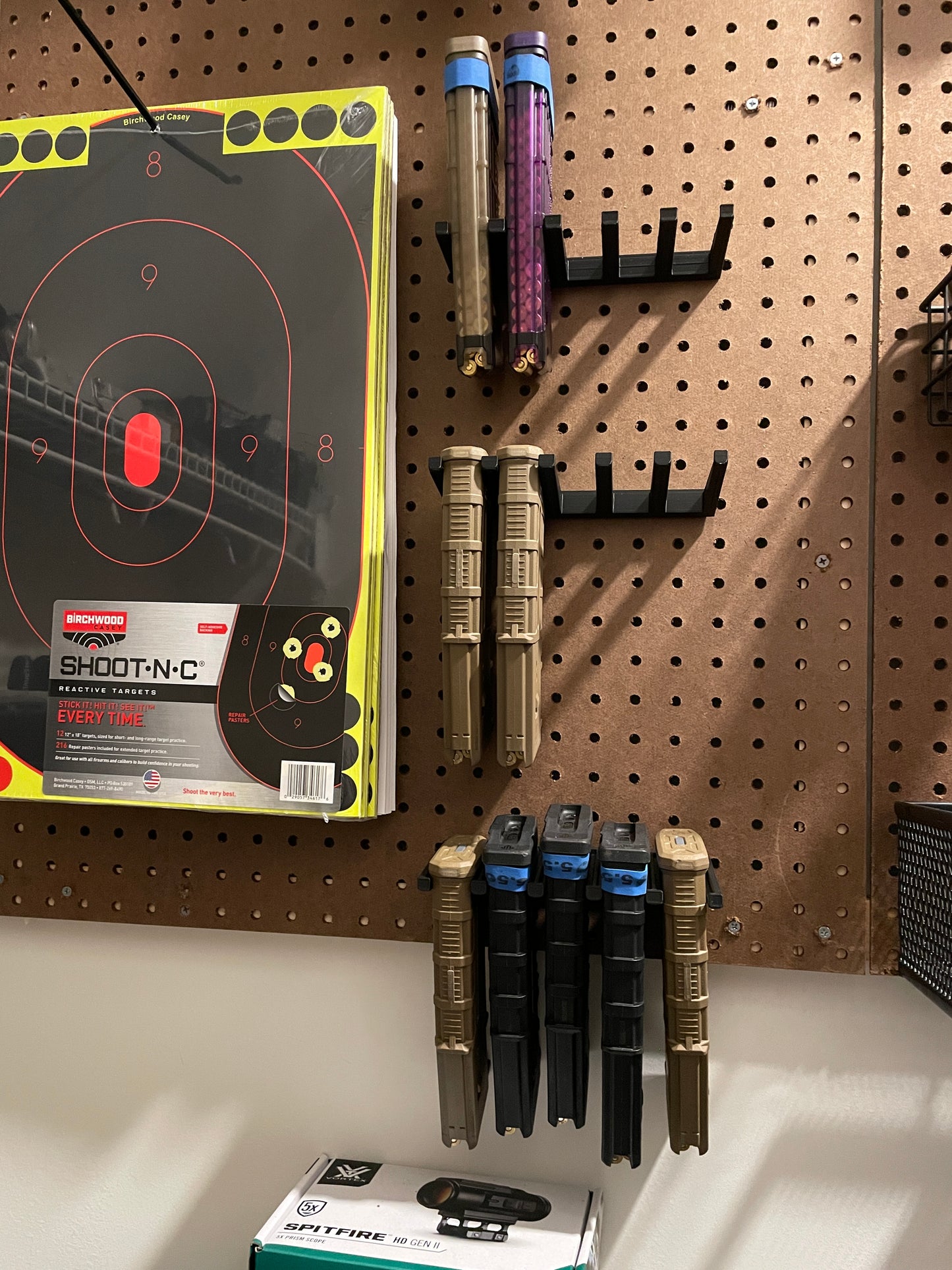 Mount for AR 15 556 Lancer Mags - Pegboard / IKEA Skadis / Wall Control / Vaultek | Magazine Holder Storage Rack