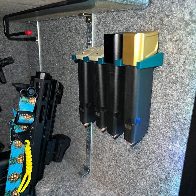 Mount for Glock 9mm/357/40 Mags - Wall | Magazine Holder Storage Rack